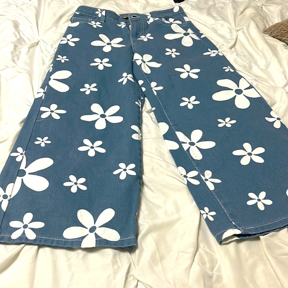 Flower jeans